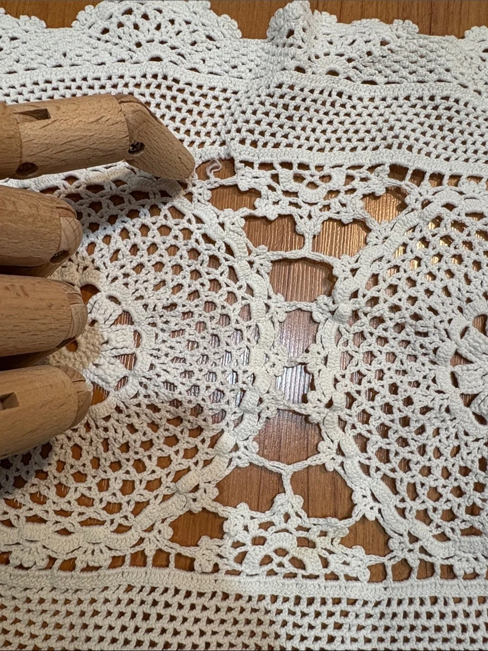Vintage White Cotton Lace Tea Coaster (9 Pcs) Set
